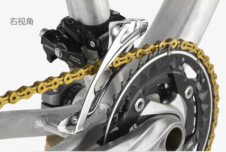 适用凤凰山地公路车变速器前拨3档上下拉通用24 21速自行车牙盘拨链器