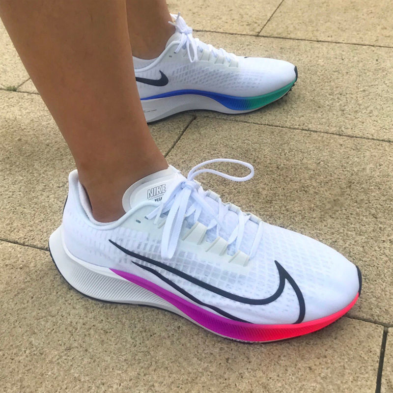 新款登月飞马36代跑步鞋zoom37代运动耐磨鞋鞋马拉松跑步鞋 c03白色