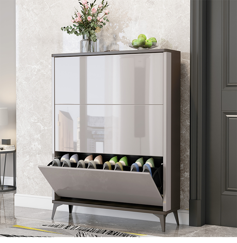 索讯科斜插式鞋柜翻斗式鞋柜新款2020收纳家用进门口大容量小户型玄关