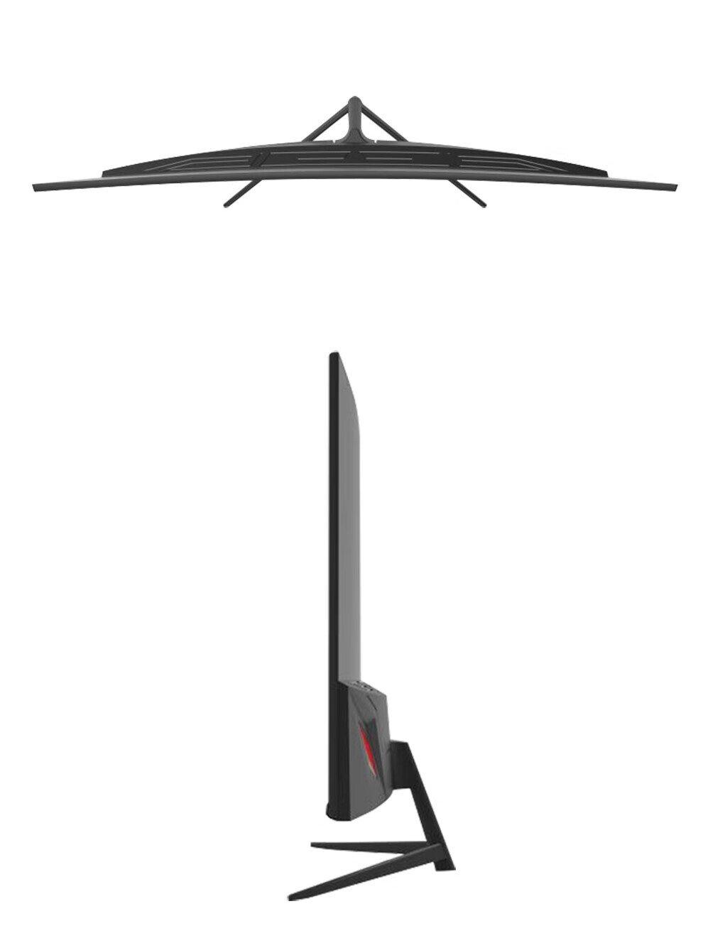 显示器24寸电竞游戏144hz高清2k曲面27英寸ips屏幕电脑监控 24寸曲面