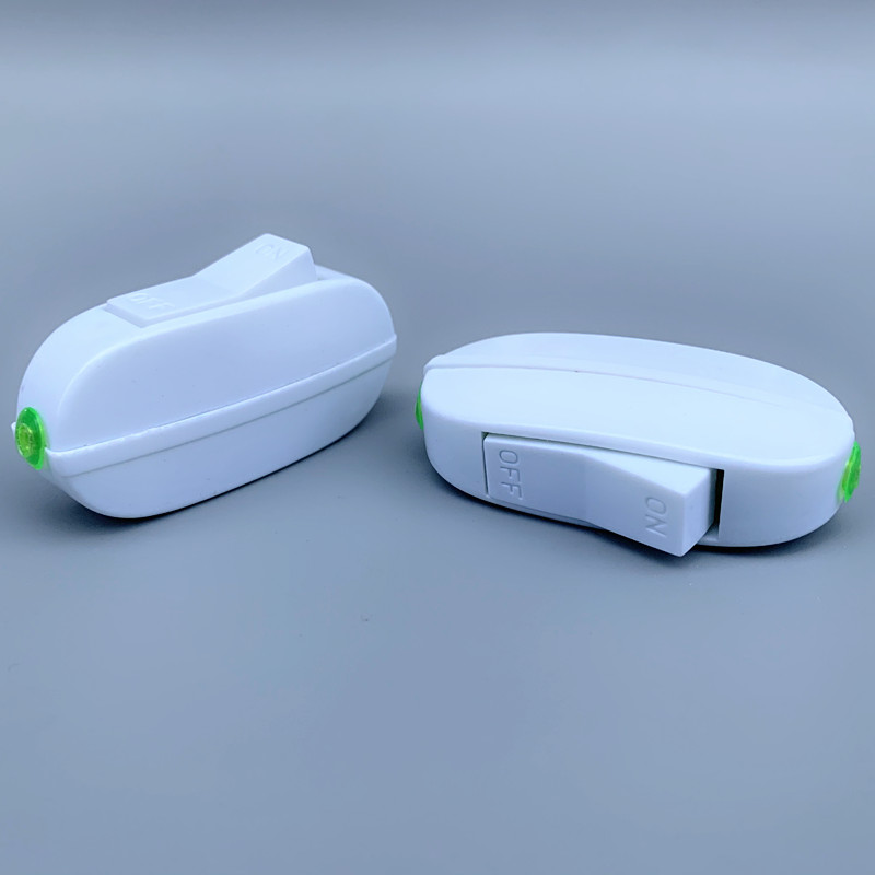 双控床头开关接线单开船型家用明装中途线控手捏翘板按钮倒板开