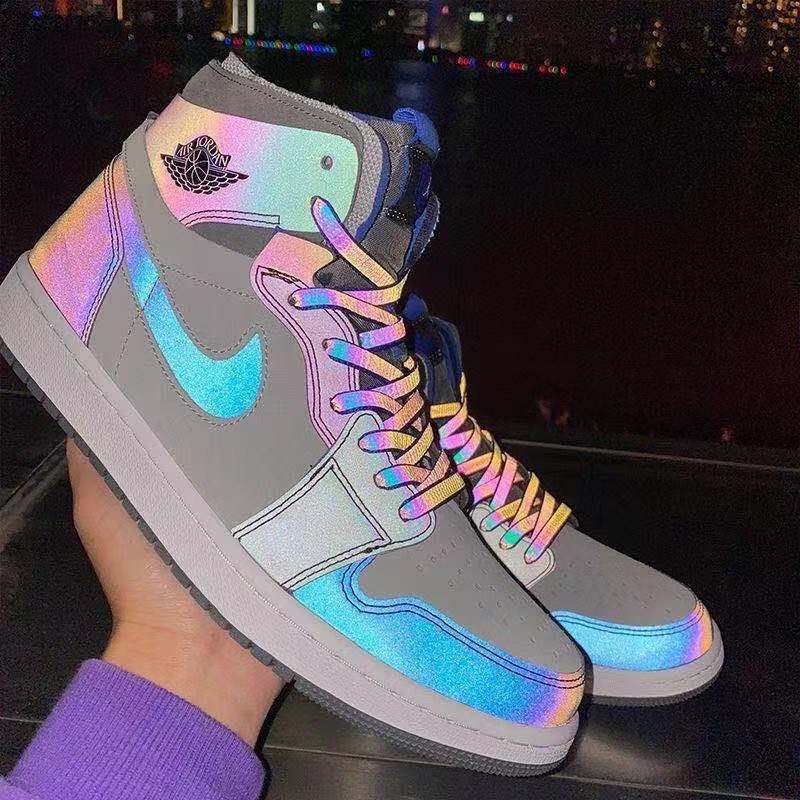 莆田纯原aj高品质aj电玩像素夜光反光男女鞋王一博同款lpl联名高帮鞋
