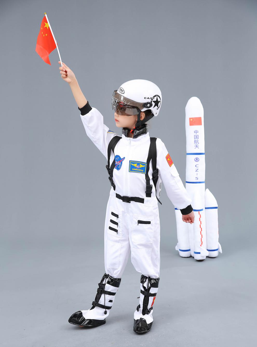 宇航服太空服儿童六一儿童宇航员服装航天员太空服表演服太空人角色