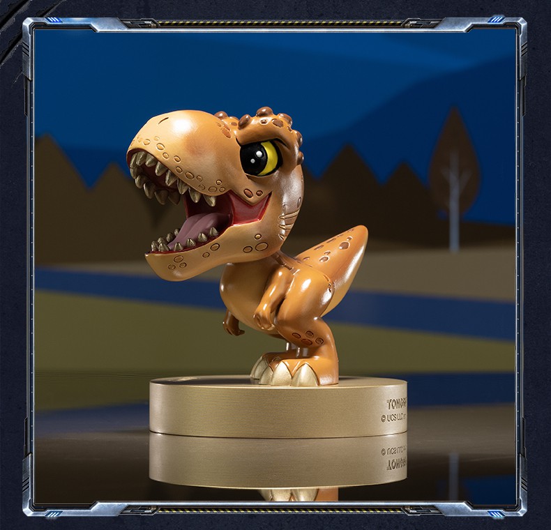 彤悦全铜摆件侏罗纪世界之q版家居饰品桌面可爱摆件 q版暴虐霸王龙