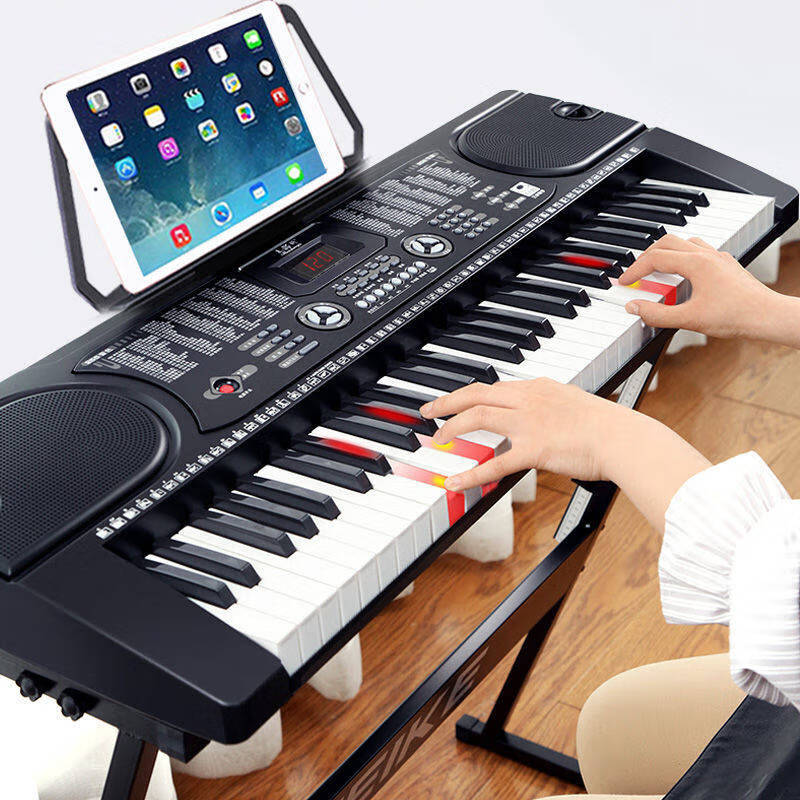 电子琴成年人通用初学者61键家用多功能幼师专用雅马哈88基础版z型琴