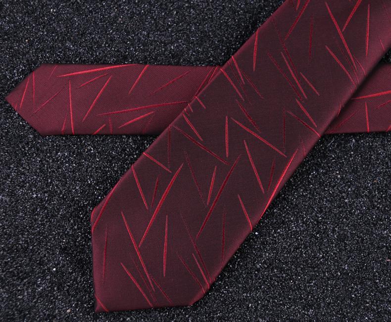 暗红色领带正装商务6职业上班结婚新郎婚庆用深红色手打款6厘米酒红色