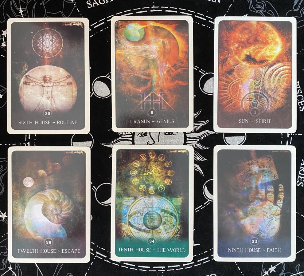 dcw black moon astrology cards 黑月占星英文卡牌神谕配牌袋 黑月