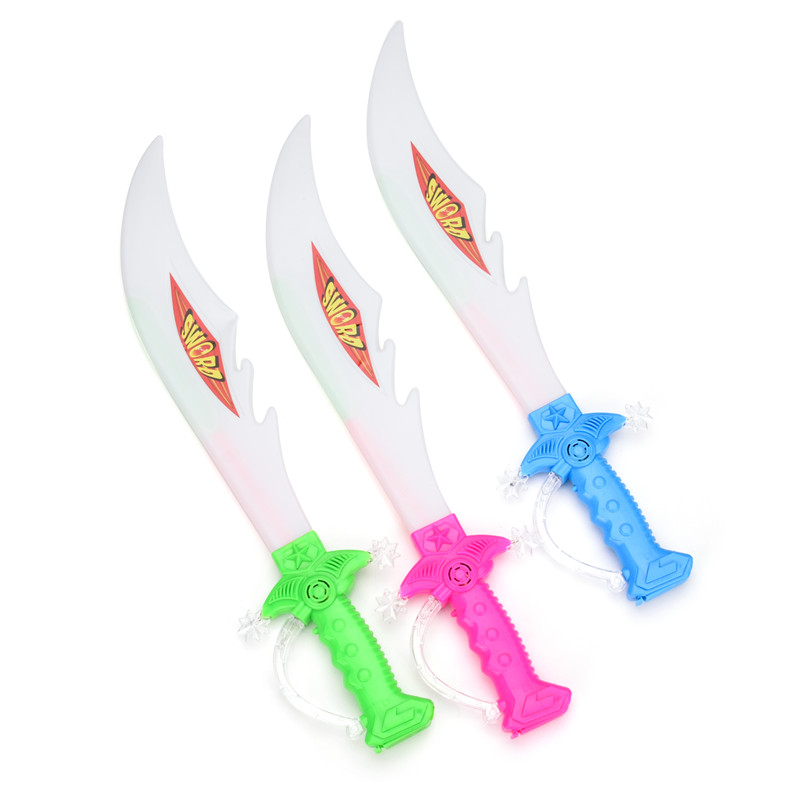 儿童发光玩具七彩音乐大刀长剑闪光大鲨鱼刀地摊广场屠龙宝刀音乐大刀