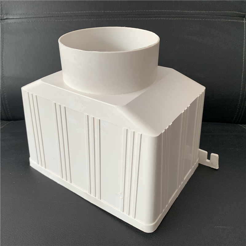 pvc排水管下水管管件排水配件方雨水斗漏斗接水斗75110160 110方形