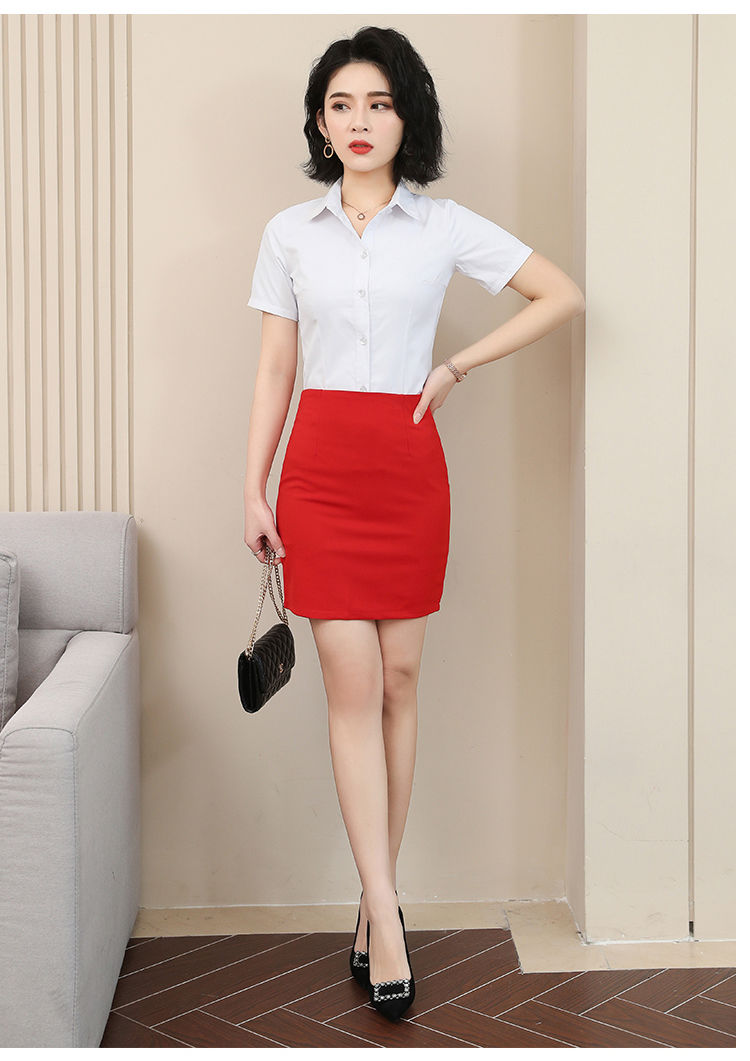 高臀裙夏季工作半身裙短裙显瘦职业裙包裙一步裙女黑色工装裙黑色无