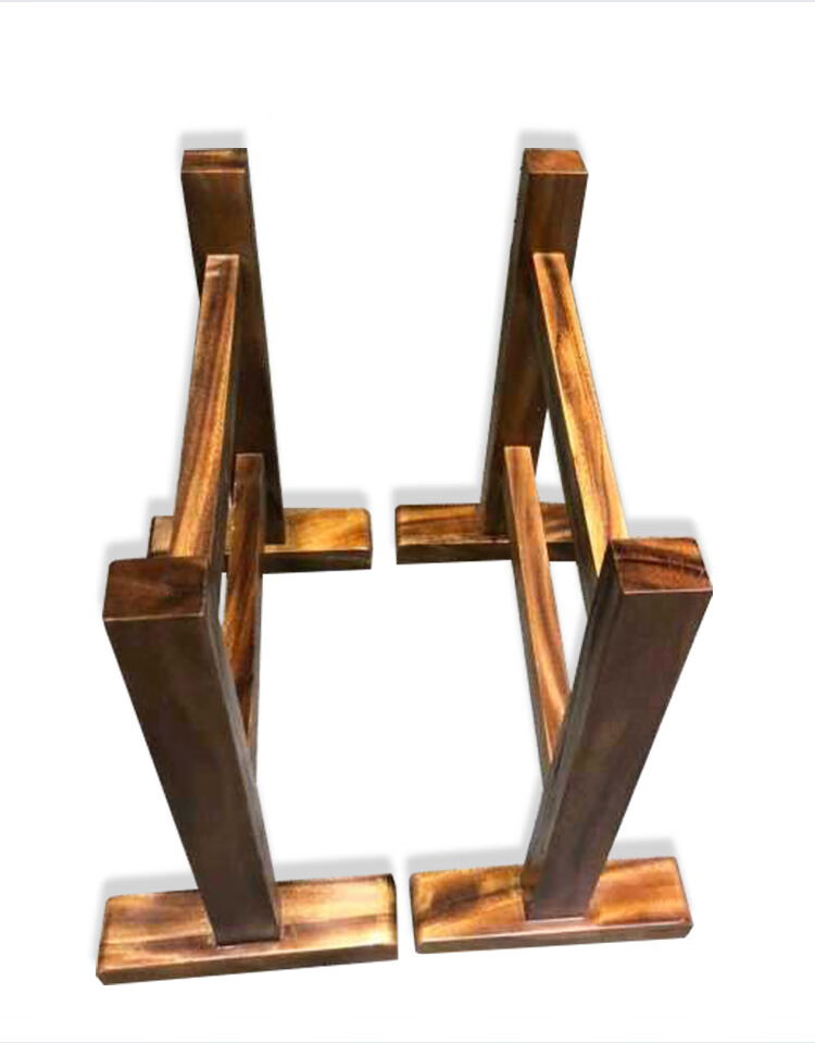 惢琪桌腿支架实木工字支架胡桃木大板茶餐桌腿配套桌脚架定制桌子腿