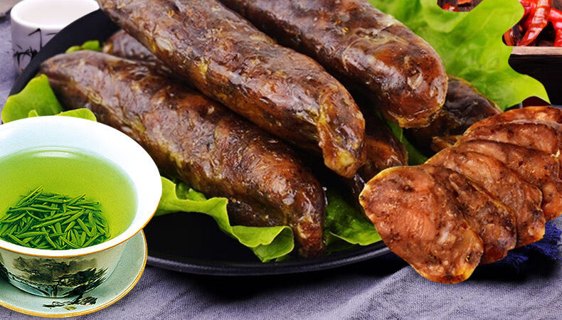 博山精肉香肠 200g 风味香肠山东博山特产精肉香肠礼盒即食肉食风干无