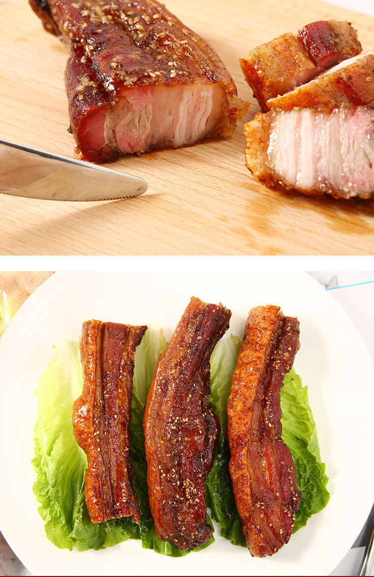 重荣脆皮五花肉500g脆皮烤肉猪肉食熟食特产美食小吃零食100g脆皮烤