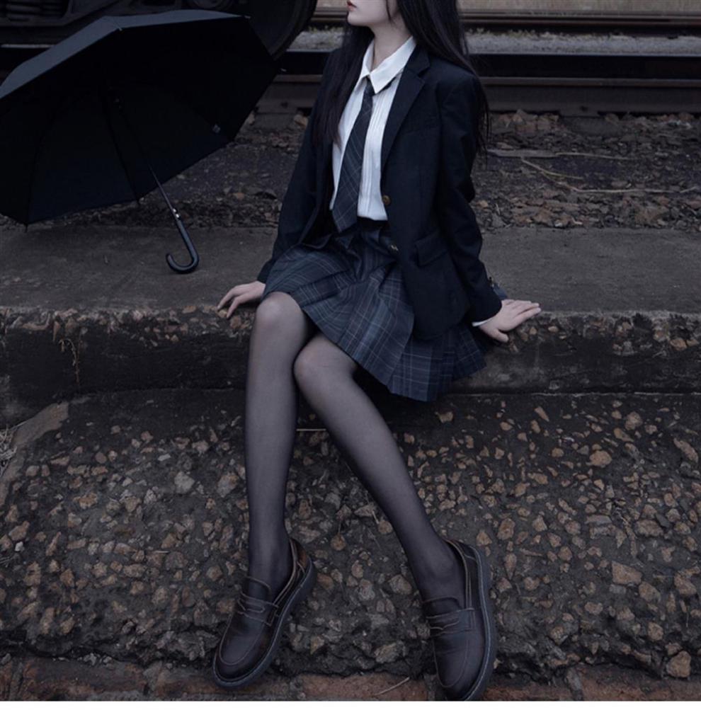 罗马圣仕新款jk水手服女学生装黑丝学姐jk制服格裙夏季性套装纯欲风格