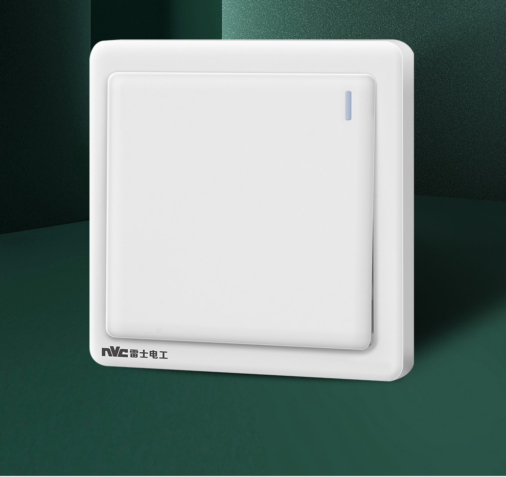 雷士开关插座面板n05系列86型暗装带开关墙壁插座一开单控五孔