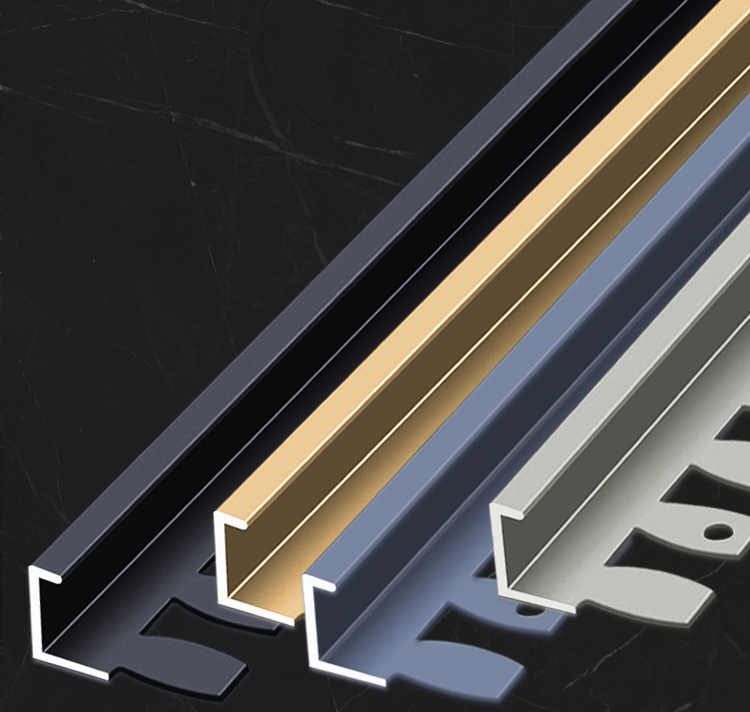 铝合金极窄木地板收边条瓷砖阳角包边封边条过门石门槛可弯曲压条