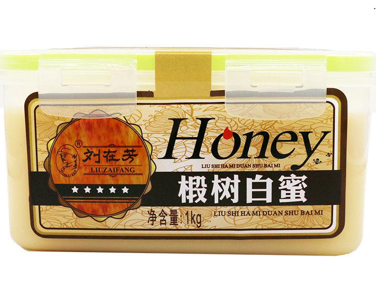 京选优品刘氏哈蜜刘在芳椴树结晶蜜雪蜜白蜜东北野生蜂蜜1000克