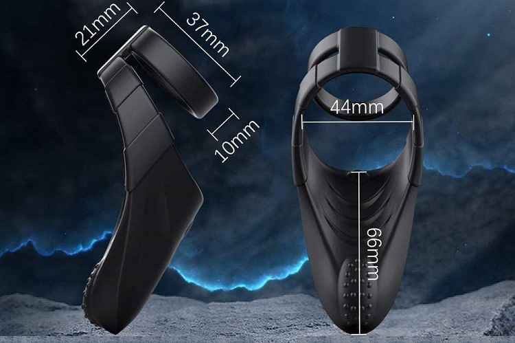 【jd健康】震动jj电动男用会睾丸蛋蛋按摩器性感吊环内裤配件 黑色胎