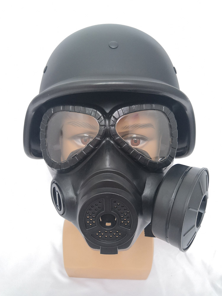 m04面具 头盔面罩防毒全脸防护面具创意微电影拍摄道具 防毒面具泥色(