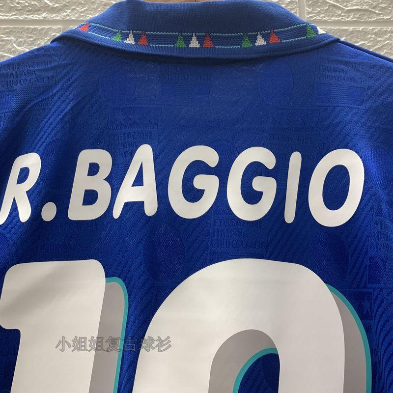 鱼安意大利球衣经典复古球衣1994世界杯意大利主客场10号巴乔国家队