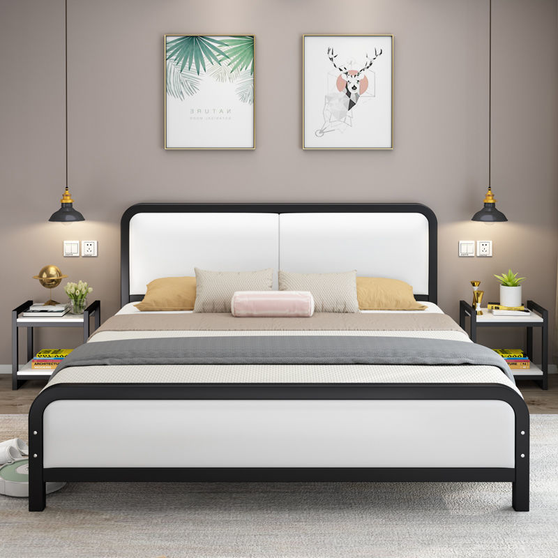 欧兰缔欧式铁艺床双人床简约现代15米公主铁床单人床出租屋铁架1米