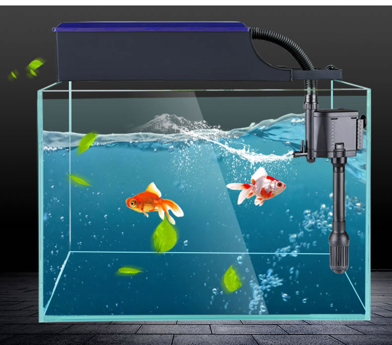 家用鱼缸定音过滤器森森三合一鱼缸过滤器低音鱼缸增氧水泵小型过滤