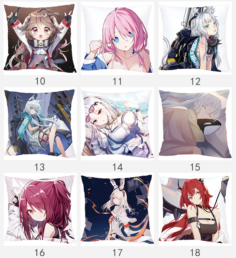 明日方舟周边抱枕霜星迷迭香斯卡蒂艾雅法拉定制动漫二次元靠枕头 07