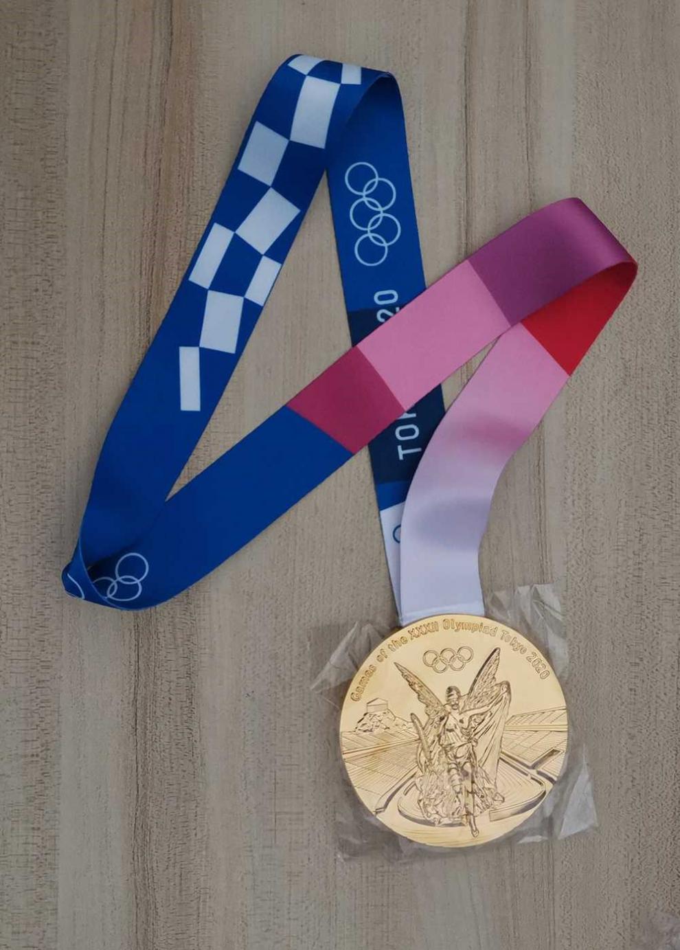 2020东京奥运会模型道具复刻银牌铜牌金属制品纪念品 金色