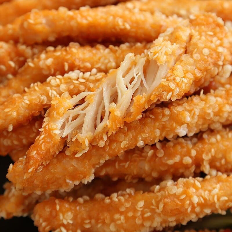 雪花鸡柳冷冻家庭装900g无骨鸡柳条半成品雪花鸡柳串油炸小吃雪花鸡柳