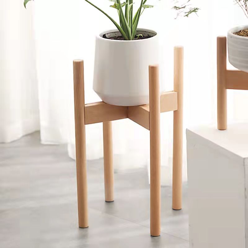 花盆支架北欧花盆架十字花架子落地式花盆支架客厅木托架绿萝单个盆栽