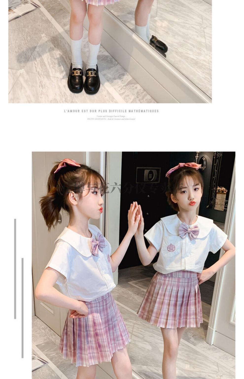 儿童女jk制服9原创套装水手服12全套8岁小学生夏日短袖女童学院风