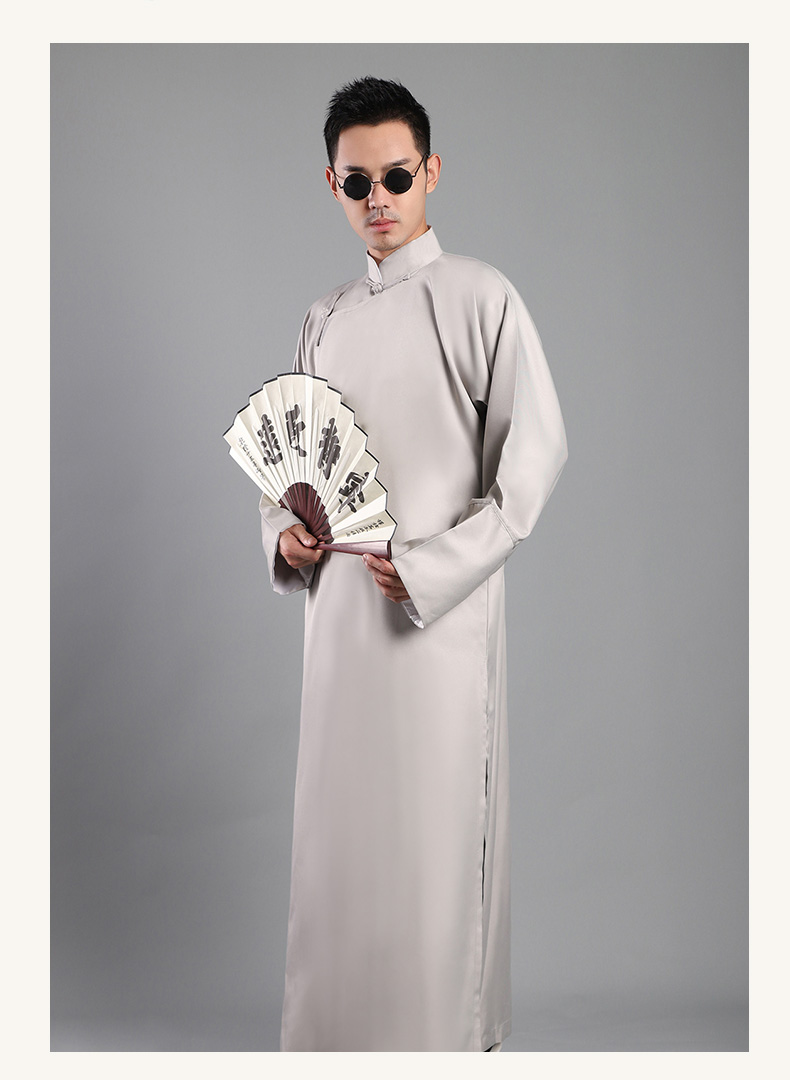 套装相声大褂民国风长衫中式伴郎团古装班服德云华服相声服长袍马褂男