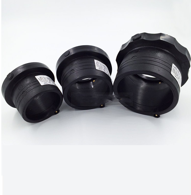 hdpe电熔管件钢丝网聚乙烯管管材配件pe电熔法兰法兰根法兰盘50电熔