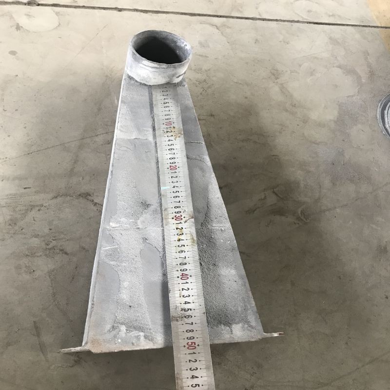 铸铁87型侧排雨水斗侧入式落水斗女儿墙雨水口方圆口同层侧地漏 dn100