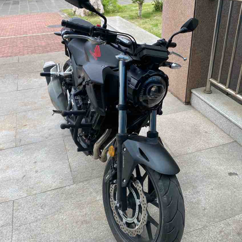 cb400f适用本田摩托车大灯总成机车复古配件大灯led改装圆灯500f 昆虫
