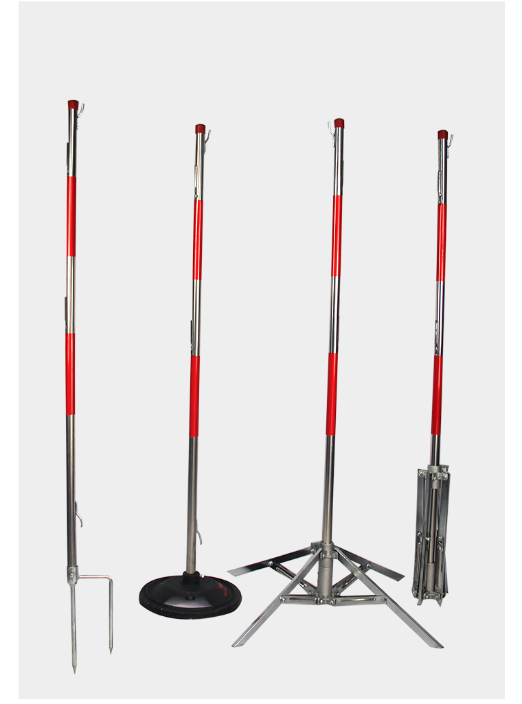 适用于警戒带立杆支架警戒线支撑架伞式不锈钢电力安全围网铁墩叉盒装