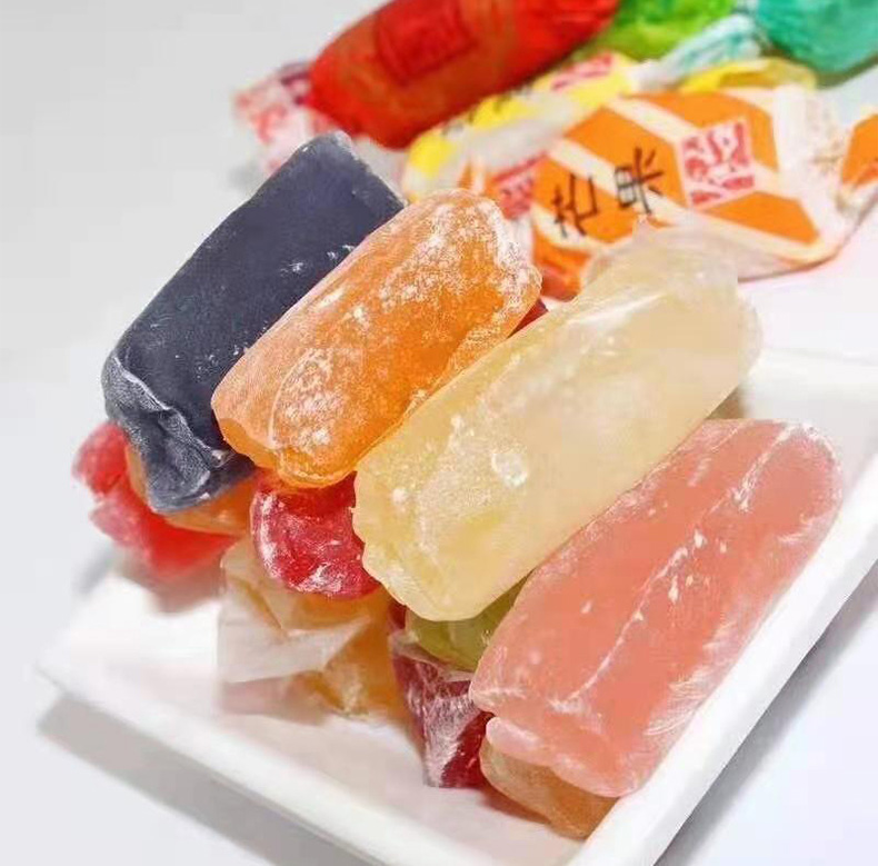 高粱饴软糖正宗山东侯美丽家网红拉丝软糖零食混合口味500g2袋约90颗