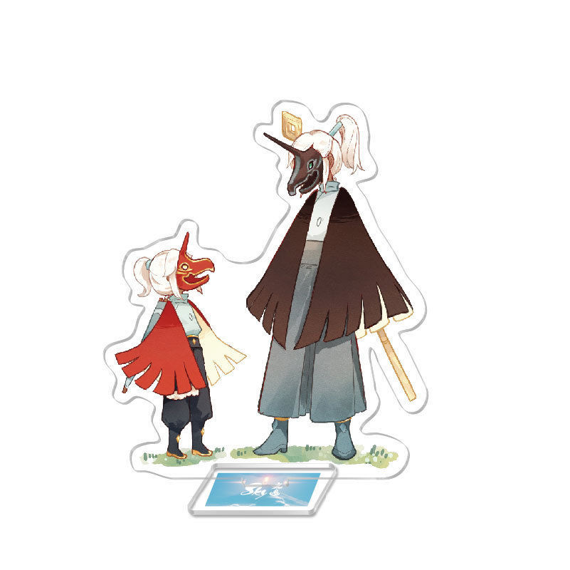 光遇狮子立牌 动漫游戏周边批发光遇 白鸟 龙骨帅 亚克力立牌玩具摆件