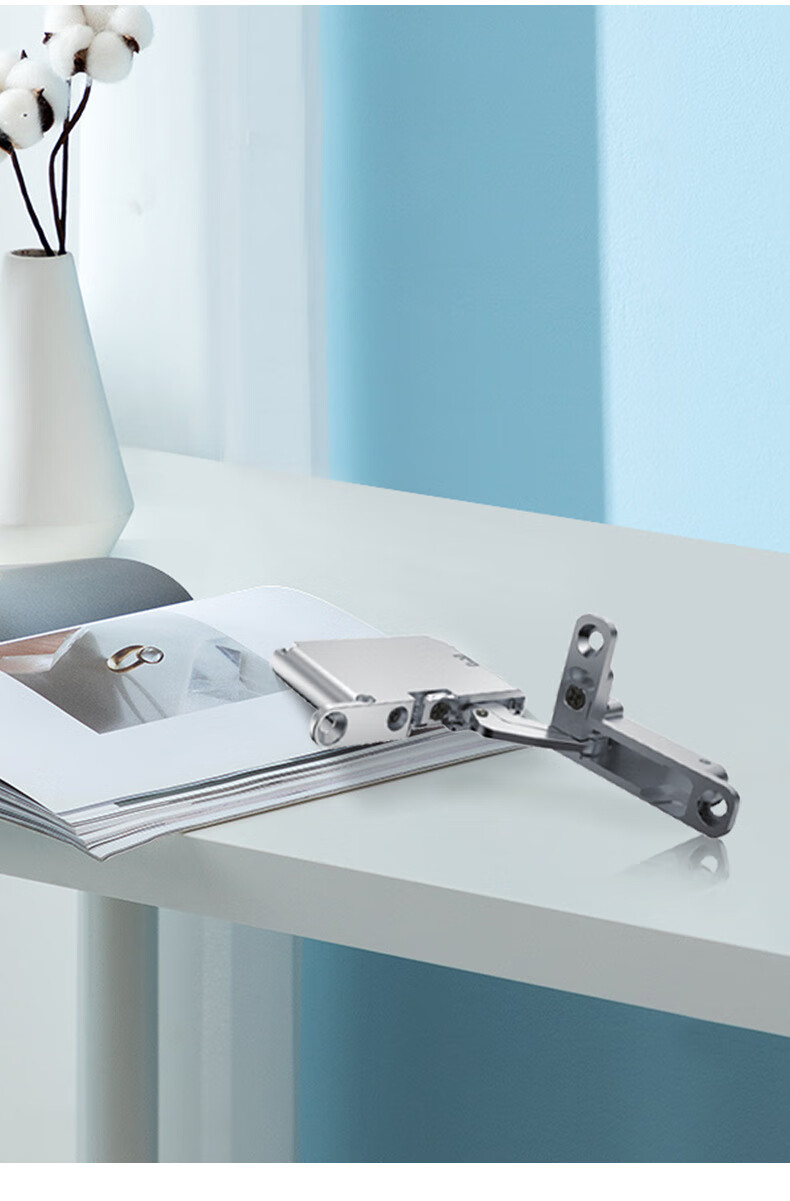 德国onetwo1重型天地铰链25kg铝框玻璃门木柜门隐形阻尼合页门铰 钛