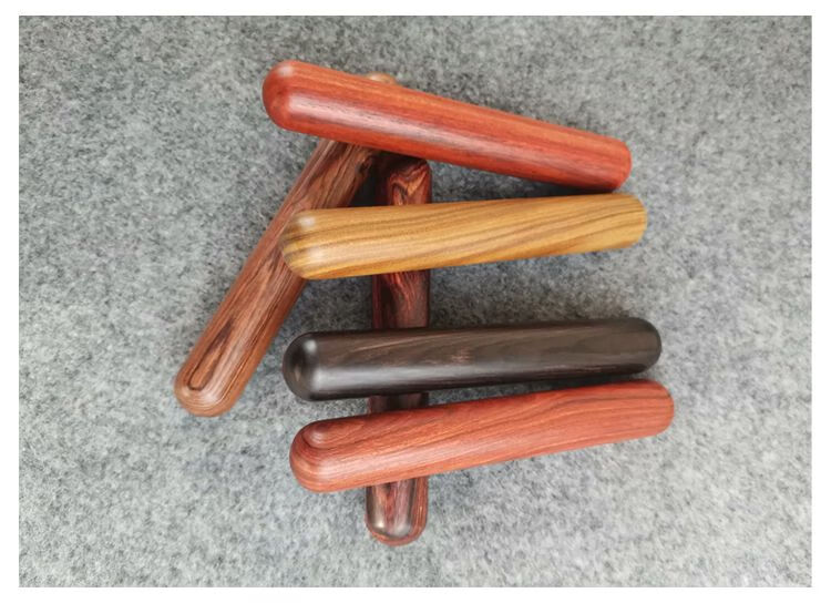 紫光檀点穴棒木质按摩棒足底按摩穴位拨筋棒经络疏通棒全身按摩器紫光