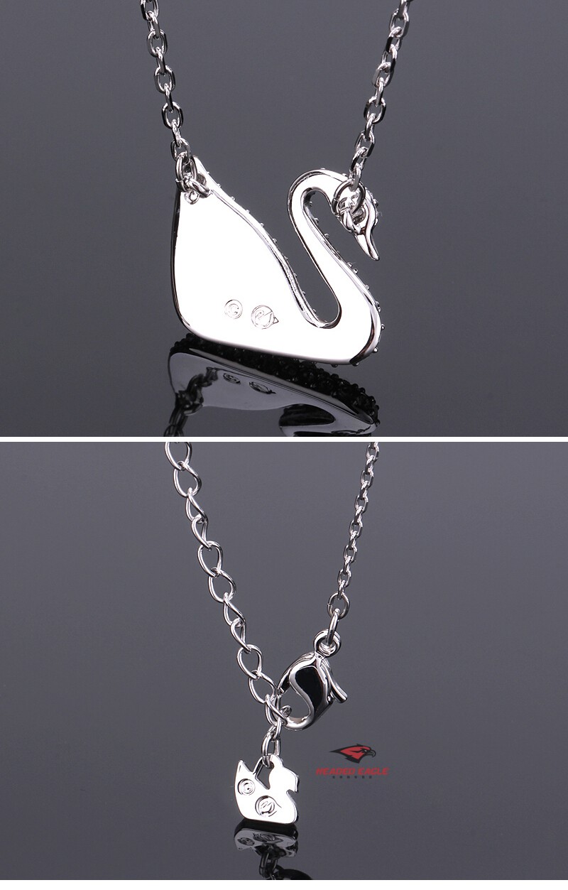 施华洛世奇 大号银色天鹅 锁骨项链 女友礼物 七夕礼物 银色/5007735