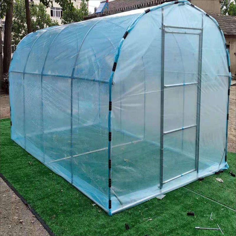家用温室大棚骨架阳台庭院多肉花棚暖房蔬菜植物冬季保温花房简易2米