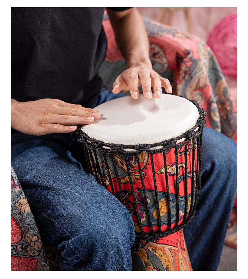 非洲鼓山羊皮丽江手拍鼓儿童幼儿园成人初学者定制款