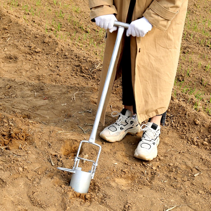 栽葱神器移苗器移栽器农用工具西瓜营养钵插秧机器取土栽苗器 尖头