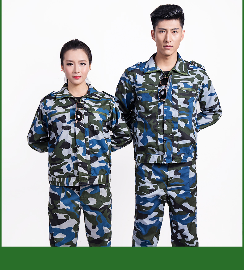 軍訓服裝套裝短袖t恤迷彩服套裝女初高中大軍訓服草綠短袖套裝t恤褲子