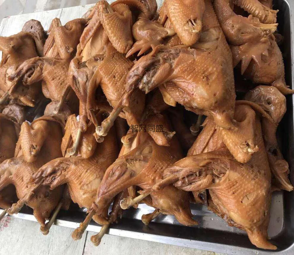 仙桃毛嘴卤鸡 毛嘴卤鸡湖北仙桃特产农家土鸡卤制真空两只礼盒装家乡