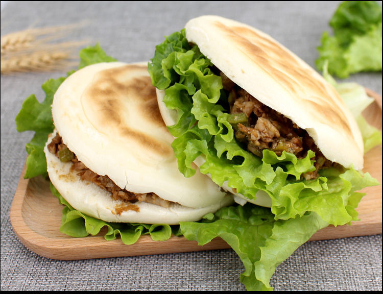 肉夹馍 馍饼胚肉夹馍饼皮里脊肉饼的饼电饼铛电烤饼陕 300个(70克)