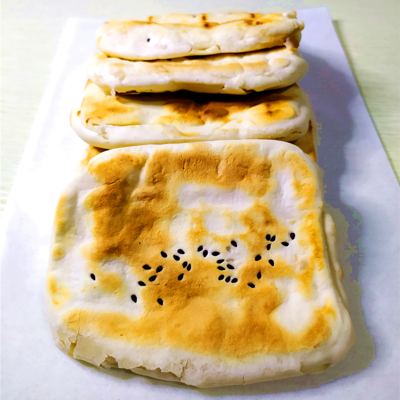 山东特产莱芜口镇方火烧少油酥千层芝麻硬面烧饼发面饼早餐速食饼