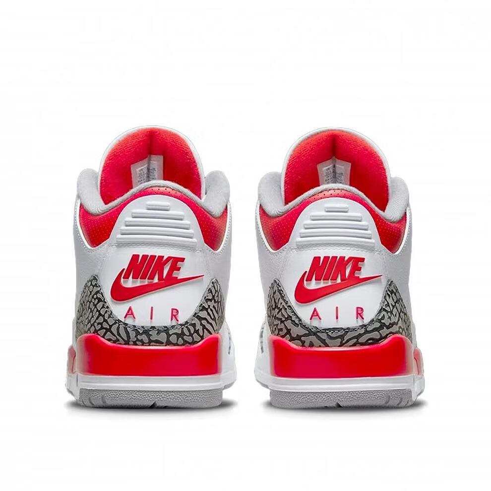 nike耐克 air jordan 3 aj3白红 火焰红 乔3复古篮球鞋dn3707-16 dn
