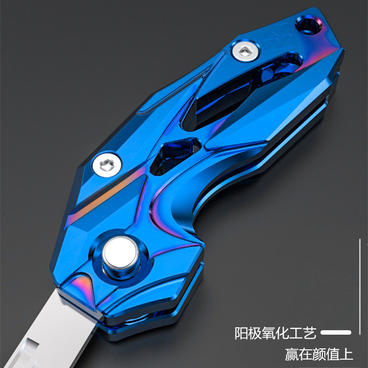 适用春风250sr赛道版改装个性折叠钥匙700clx改装锁匙配件红钛色附送